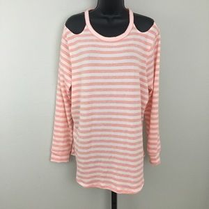 Extremely soft cold shoulder top